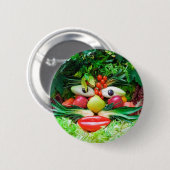 Groenten Ronde Button 5,7 Cm (Voorkant /achterkant)