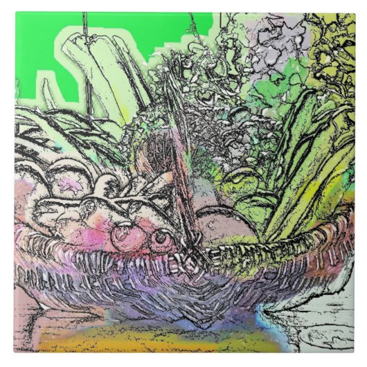 GROENTEN TEGELTJE (Voorkant)