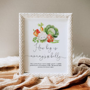 Groenten tuin hoe groot is mama's buik spel poster