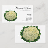  groenten Veggies bloemkool Visitekaartje (Voorkant / Achterkant)