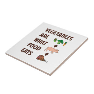 Groenten zijn wat voedsel eet tegeltje