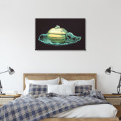 Groenteschotel in de vorm van een pompoen canvas afdruk (Insitu (Slaapkamer))