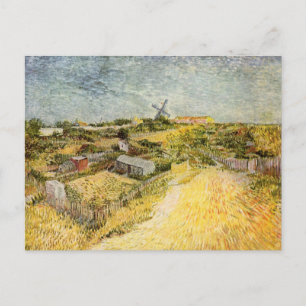 Groentetuinen, Montmartre door Vincent van Gogh Briefkaart