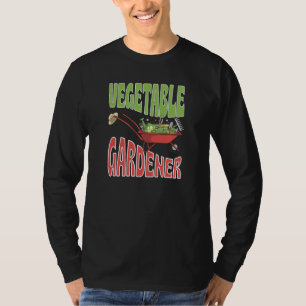 Groentetuinier Bloemrijke Groenten Vegan Vegetaris T-shirt