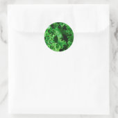 Groentevoeding Groene sla Ronde Sticker (Tas)