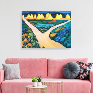 Groentewelden Auguste Macke Canvas Afdruk
