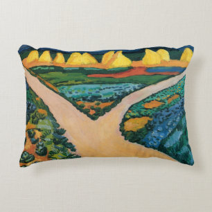 Groentewelden van August Macke, Vintage Fine Art Decoratief Kussen