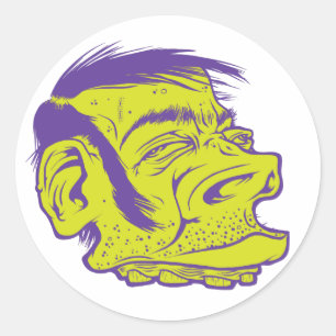 groenvoer ronde sticker