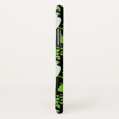 GROENZWARTE ZWART, PARROTS GEMSTONE MONOGRAM Case-Mate iPhone CASE (Achterkant / rechts)