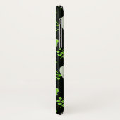 GROENZWARTE ZWART, PARROTS GEMSTONE MONOGRAM Case-Mate iPhone CASE (Achterkant/links)