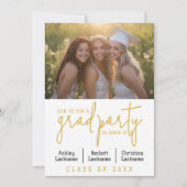 Groep Afstuderen Celebration - Triple Graduates Kaart (Voorkant)