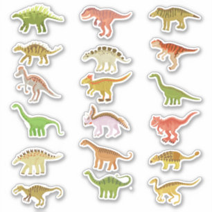 groep dinosaurussen sticker