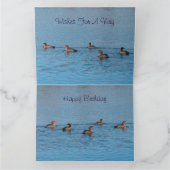 Groep eenden kaart (Binnen)