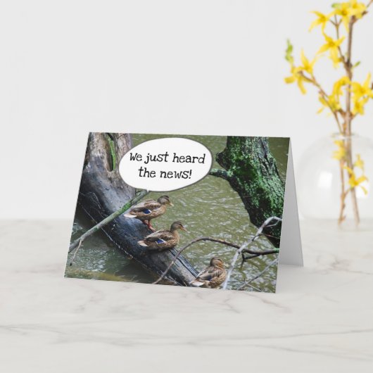 ** GROEP EENDEN** ZEGT DAT JE "SPECIALE" VERJAARDA KAART (Gele Bloem)