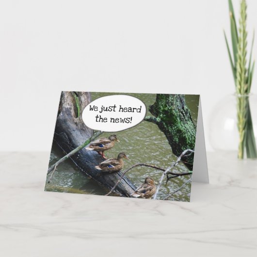 ** GROEP EENDEN** ZEGT DAT JE "SPECIALE" VERJAARDA KAART (Voorkant)