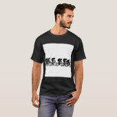 Groep fietsers t-shirt (Voorkant volledig)