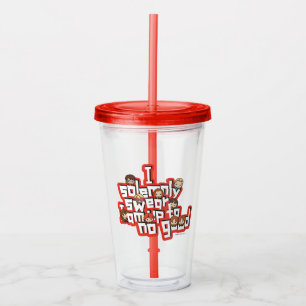 Groep "IK ZWEER DAT IK NIET GOOD™ BEN" Acryl Drinkbeker