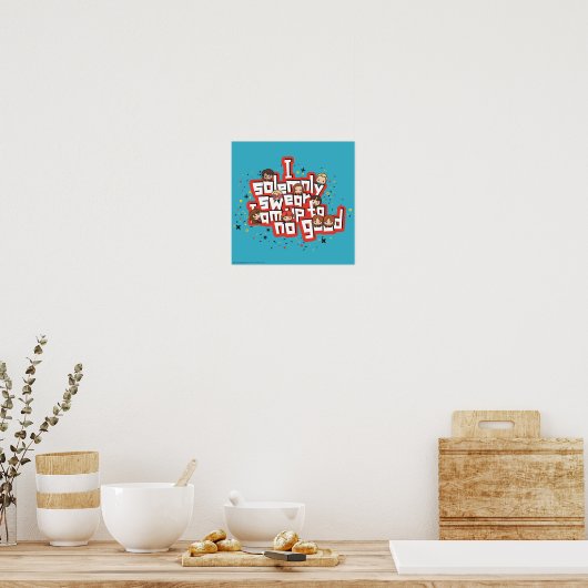 Groep "IK ZWEER DAT IK NIET GOOD™ BEN" Poster (Keuken)