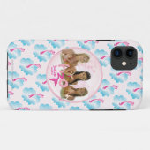 Groep in roze bel Case-Mate iPhone case (Achterkant (horizontaal))