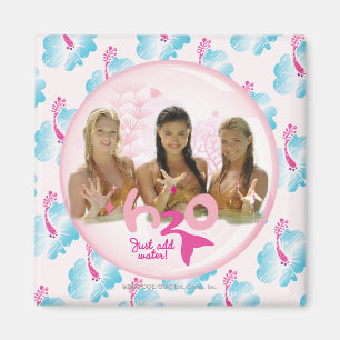 Groep in roze bel magneet