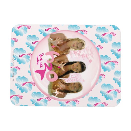 Groep in roze bel magneet (Horizontaal)