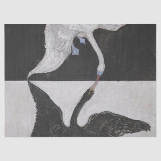 Groep IX SUW Swan No. 1 van Hilma Klint Tissuepapier (Voorkant)