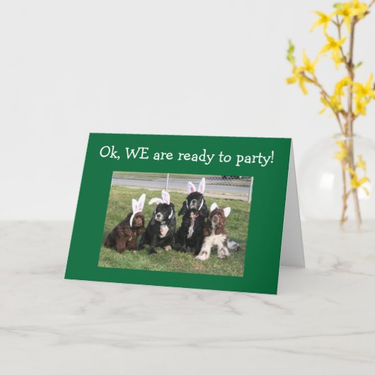 GROEP KLAAR OM TE FEESTEN-BEN JE 40 KAART (Gele Bloem)