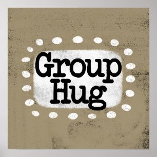 Groep Knuffel Poster Wall Art