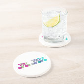 Groep motorrijders zandsteen onderzetter (Zijkant)