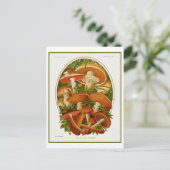  groep paddenstoelen briefkaart (Staand voorkant)