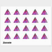 Groep robots 5 driehoek sticker (Vel)