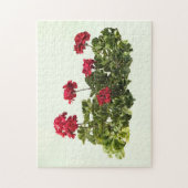 Groep Rode Geraniums Legpuzzel (Verticaal)