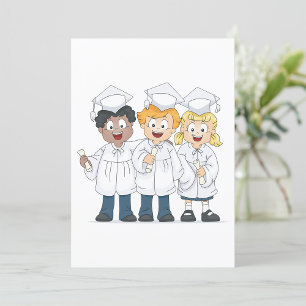 Groep van afgestudeerden kaart