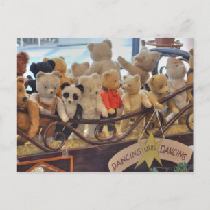 Groep van Antiek Teddy Bears Briefkaart