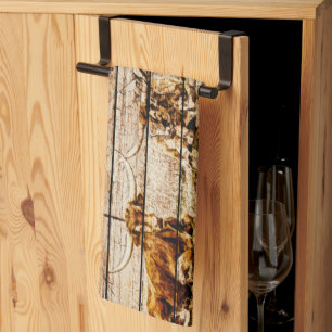 Groep van Longhorns die in Gebied Noodlijdend Hout Theedoek