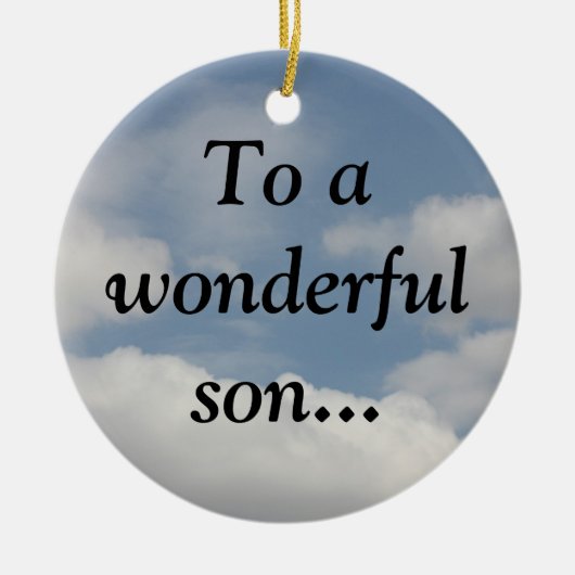 Groep van mijn wijze zoon (Proverbs 23:15-16) Keramisch Ornament (Voorkant)