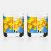 Groep van narcissen gouden medaille bloemen whisky glas (Rechts)