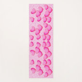 Groep van  schoppen van roze Stippen Yogamat (Voorkant)