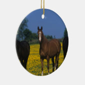 Groep van Thoroughbred Horses Keramisch Ornament (Rechts)
