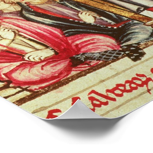 Groep van Troubadours Poster (Hoek)