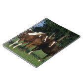 Groep van verfpaarden notitieboek (Linkerzijde)