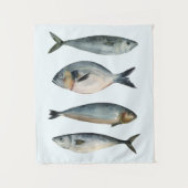 Groep van vier vissen wandkleed (Voorkant)