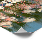 Groep van vlamingos in Camargue Poster (Hoek)