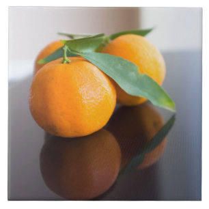 Groep verse tangerines tegeltje
