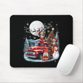 Groep Xmas Gnome Snowman Santa Chihuahuas op Cup Muismat (Met muis)