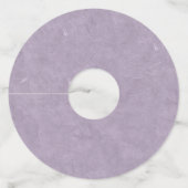 Groep zwarte zitkonijnen op Paarse Wijnglaslabel (Achterkant)