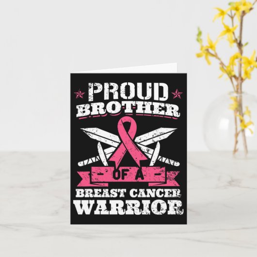 Groeperbroeder van borstkanker Roze waren Kaart (Gele Bloem)