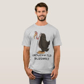 Groeperig oud buzzard grappig t-shirt (Voorkant volledig)