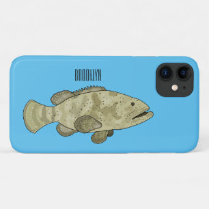 Groeperige illustratie van de cartoon iPhone 11 hoesje