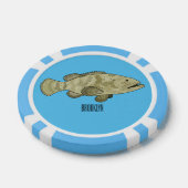 Groeperige illustratie van de cartoon poker chips (Enkel)